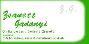 zsanett gadanyi business card